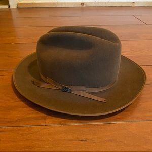 7X beaver wool Justin Statesman Bent Rail hat